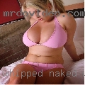 Whipped naked woman